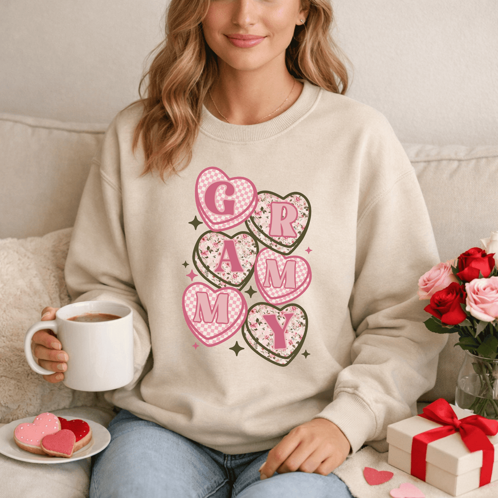 Family Hearts Sweatshirts - Becca's Banging Designs
