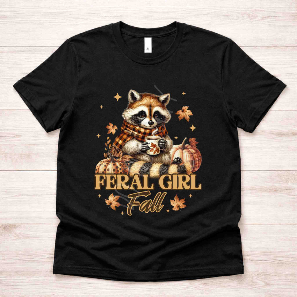 Feral Girl Autumn T-Shirt Becca's Banging Designs