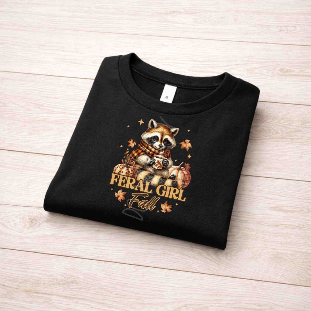 Feral Girl Autumn T-Shirt Becca's Banging Designs