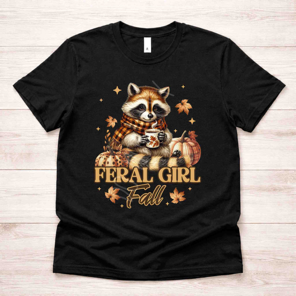 Feral Girl Autumn T-Shirt Becca's Banging Designs