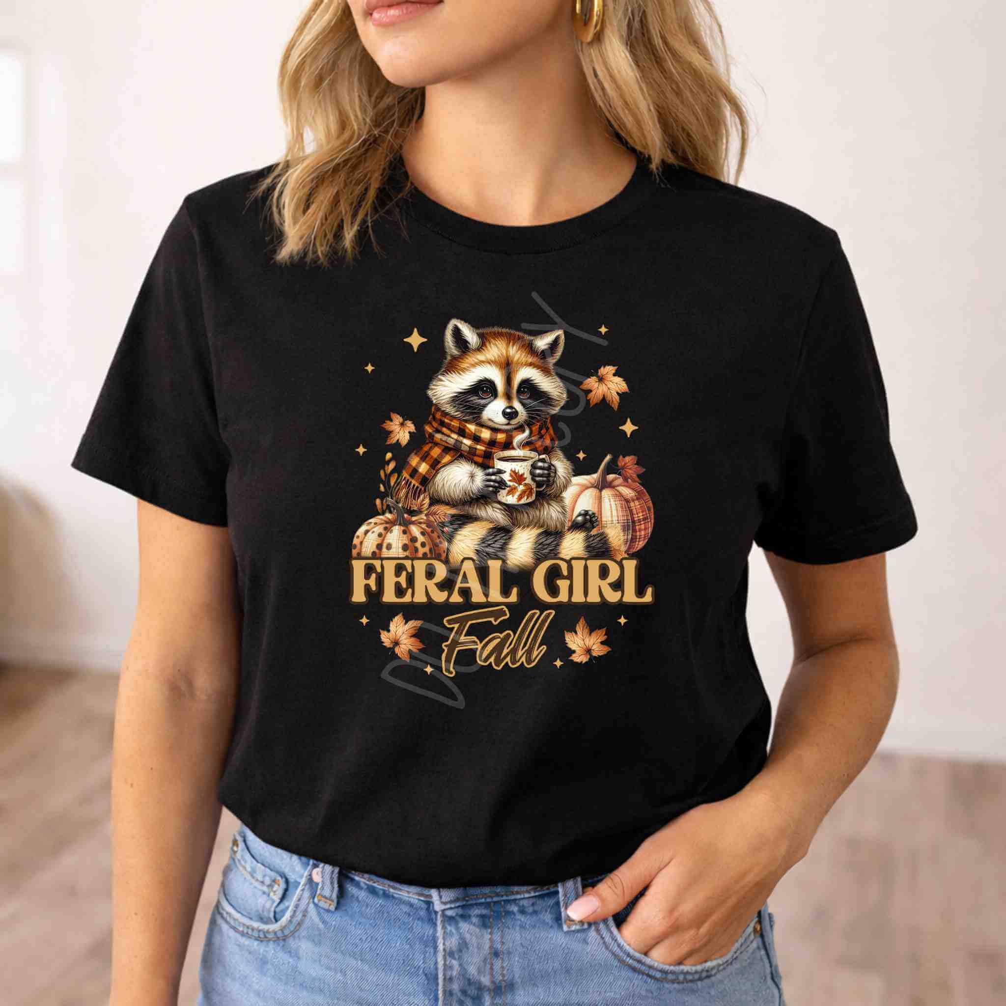 Feral Girl Autumn T-Shirt Becca's Banging Designs