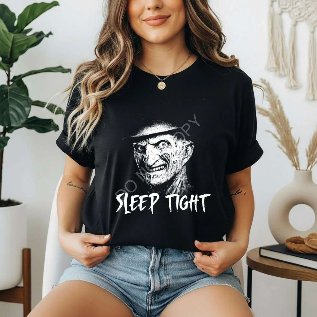 Freddy Krueger Sleep Tight Horror T-Shirt - Perfect for Halloween & Scary Movie Enthusiasts - Becca's Banging Designs