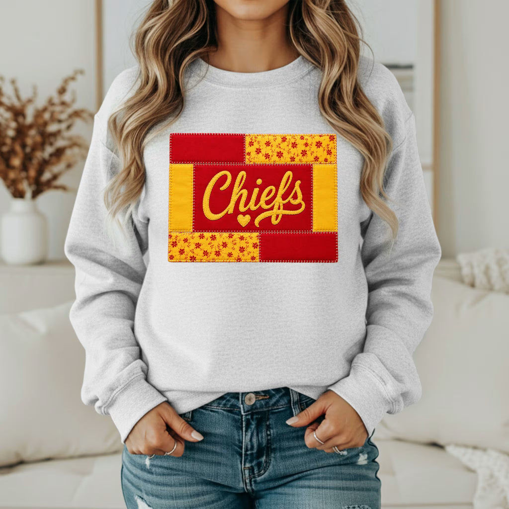 Custom Team Inspired Patchwork Sweatshirt