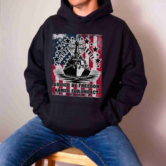 Guided by Freedom | Hoodie - Becca's Banging Designs LLC