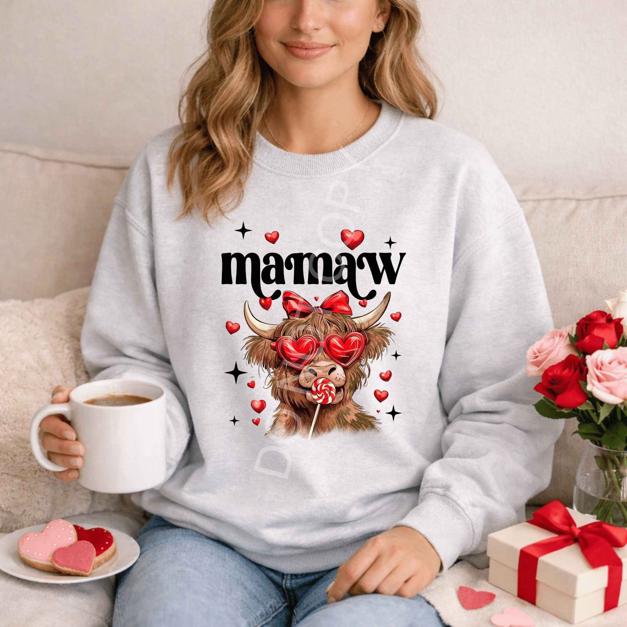 Highland Cow Family Sweatshirt - Becca's Banging Designs