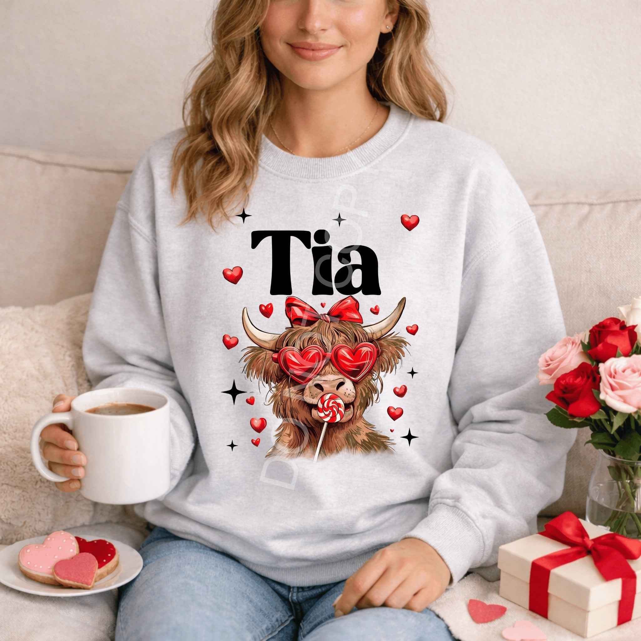 Highland Cow Family Sweatshirt - Becca's Banging Designs