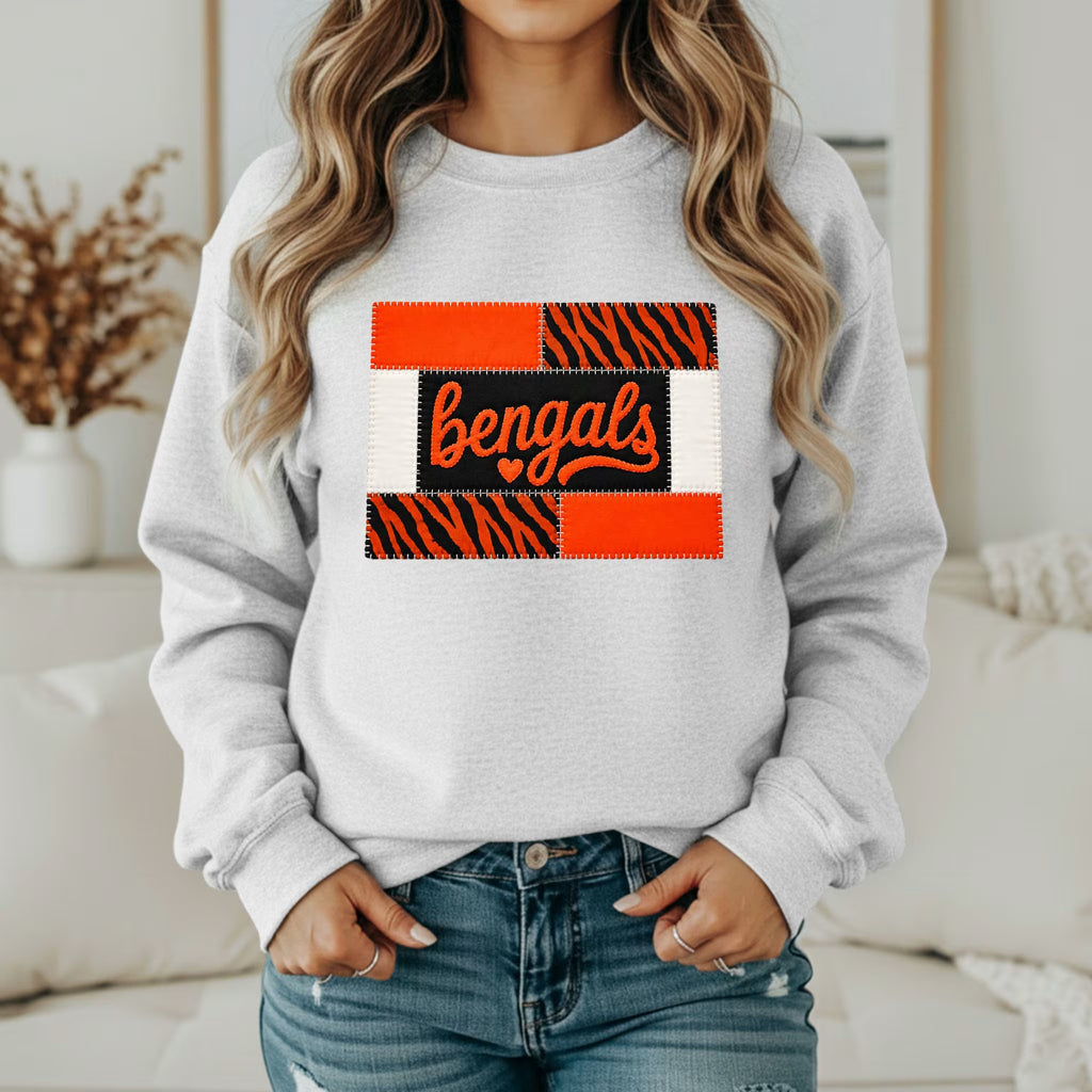 Custom Team Inspired Patchwork Sweatshirt