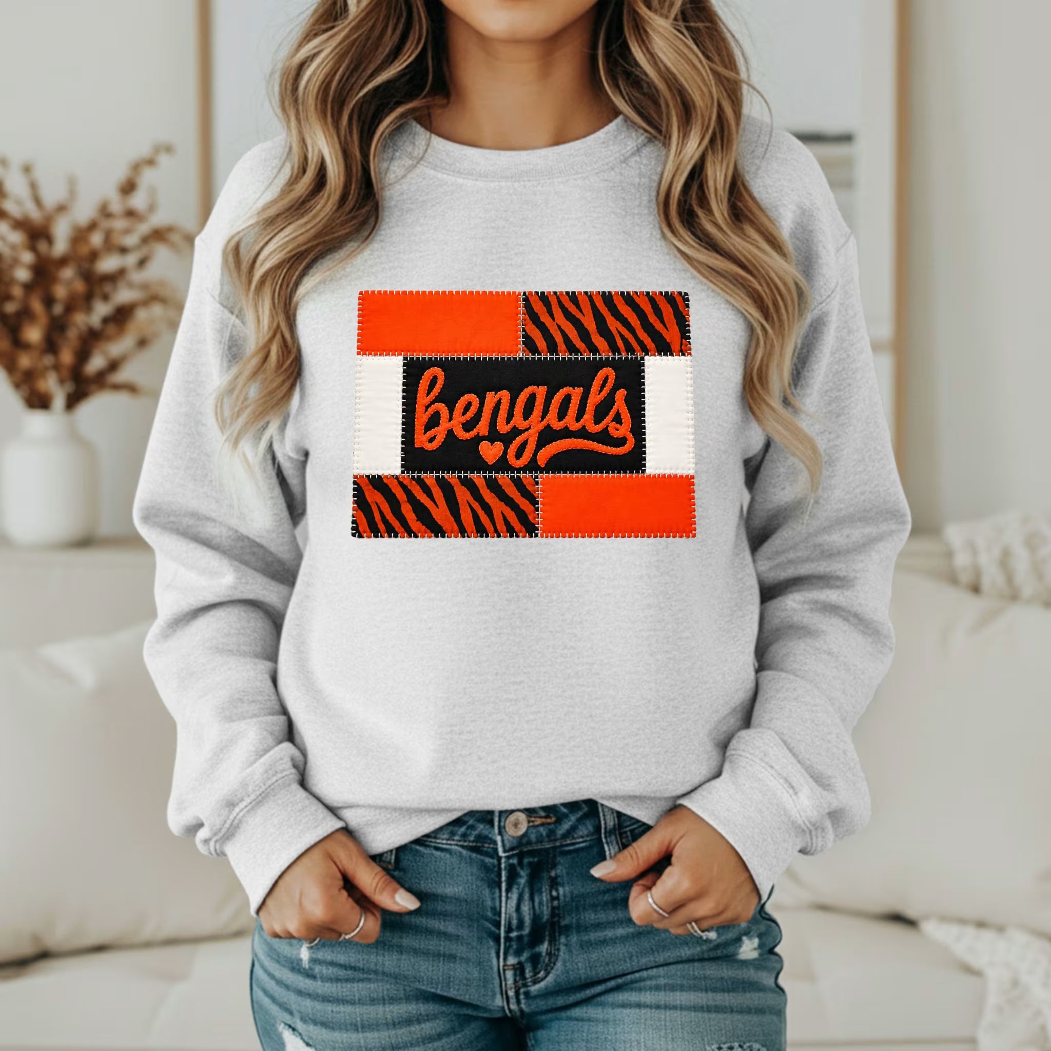Custom Team Inspired Patchwork Sweatshirt