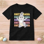 Hoppy Easter Bunny Shirt – Retro Pastel Easter Graphic Tee Becca's Banging Designs