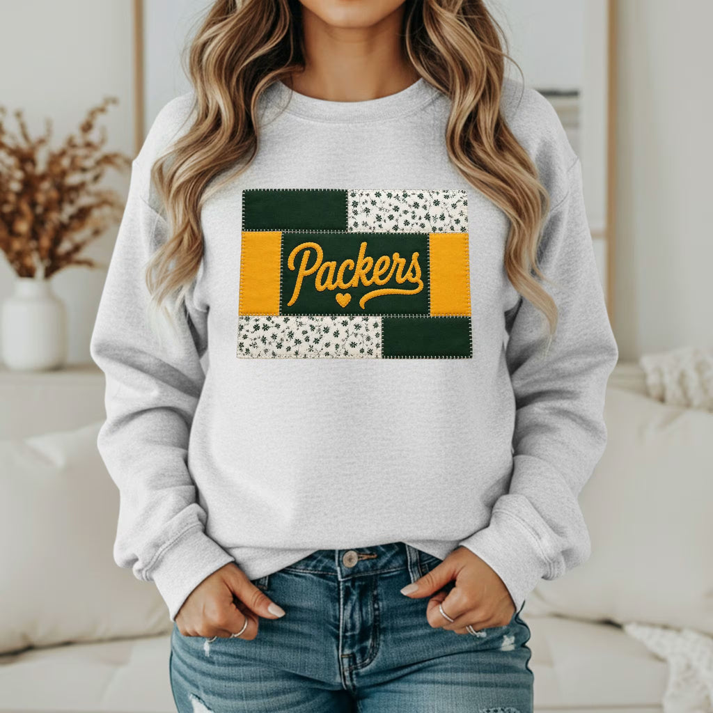 Custom Team Inspired Patchwork Sweatshirt