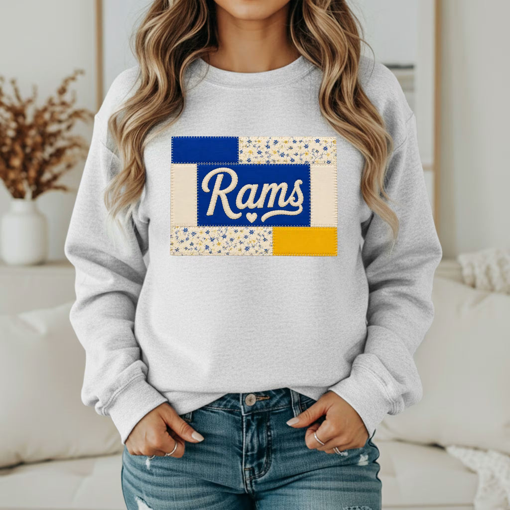 Custom Team Inspired Patchwork Sweatshirt