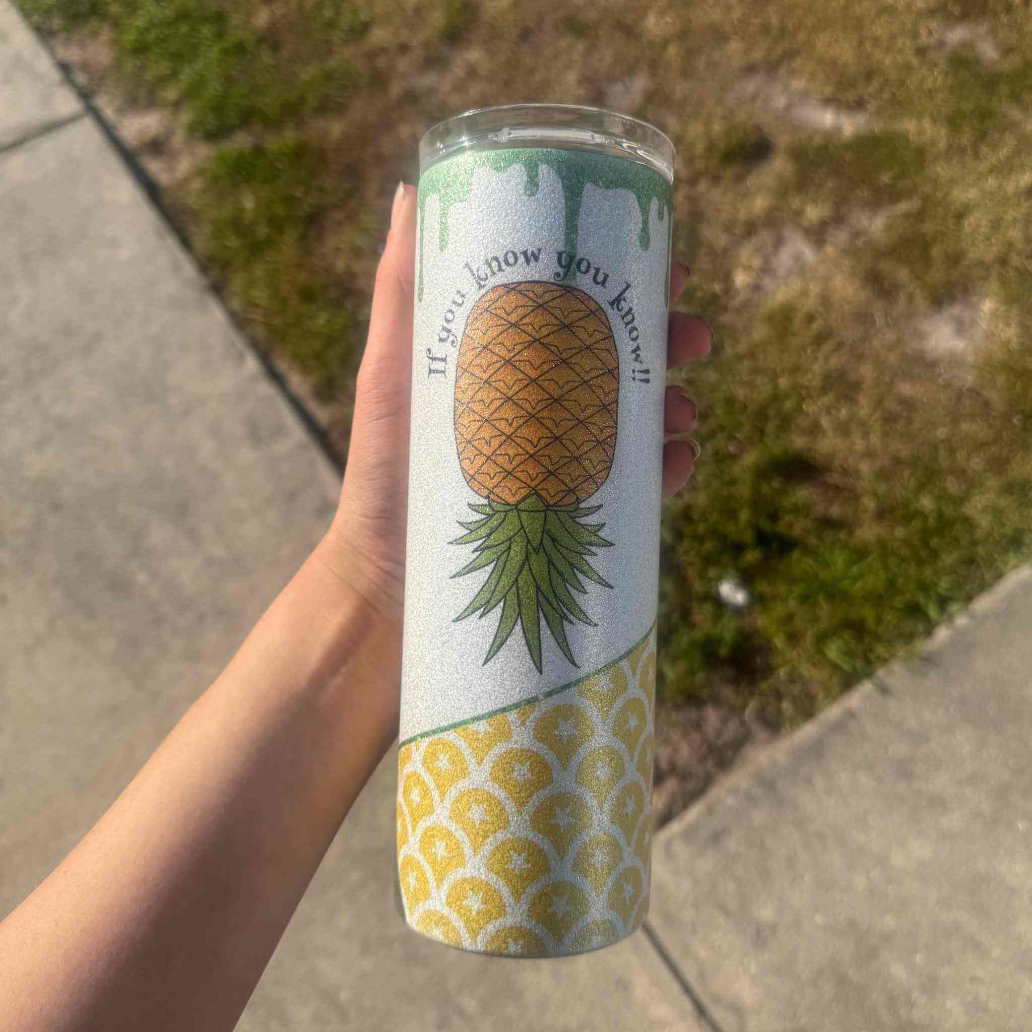 If You Know You Know Pineapple Tumbler Becca's Banging Designs