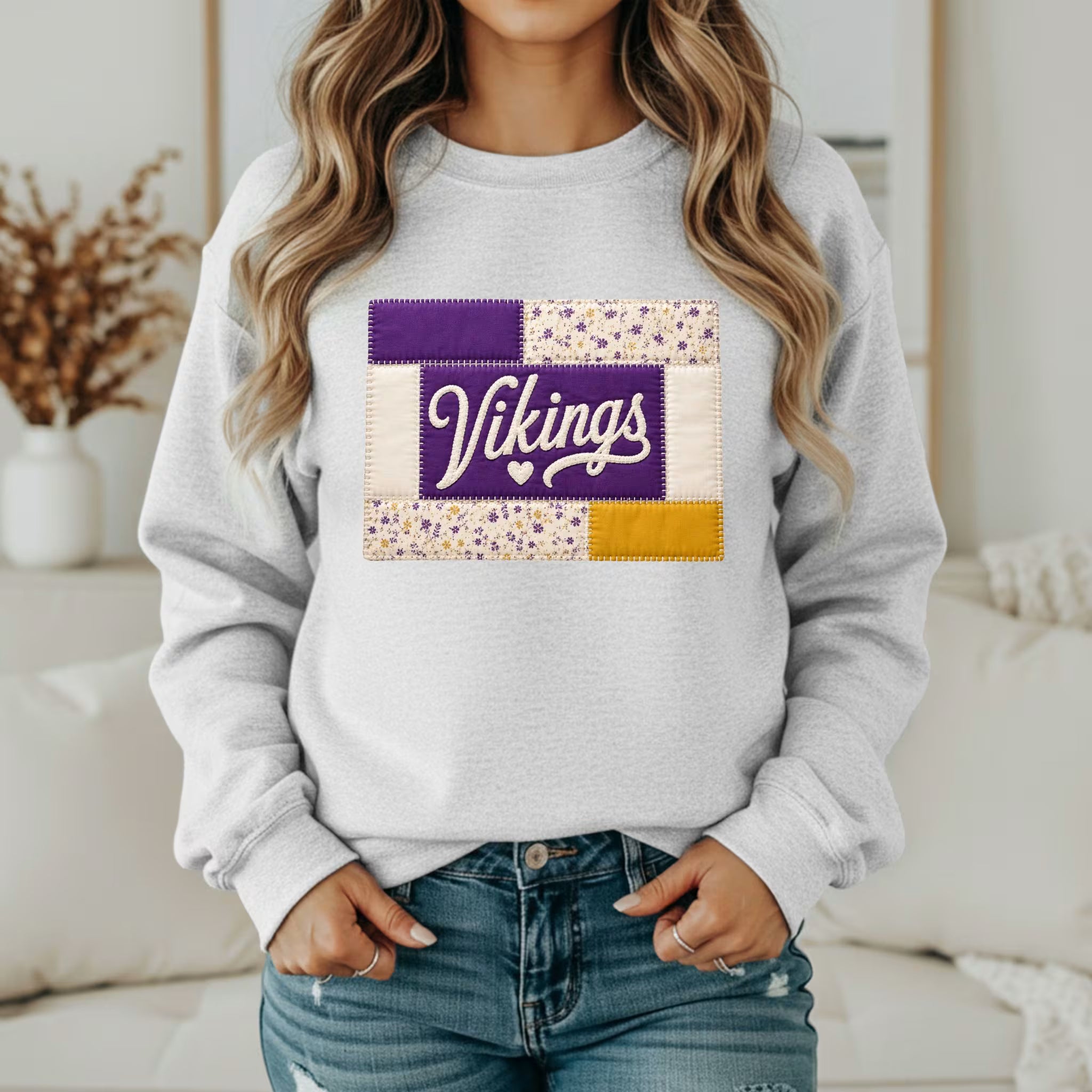 Custom Team Inspired Patchwork Sweatshirt