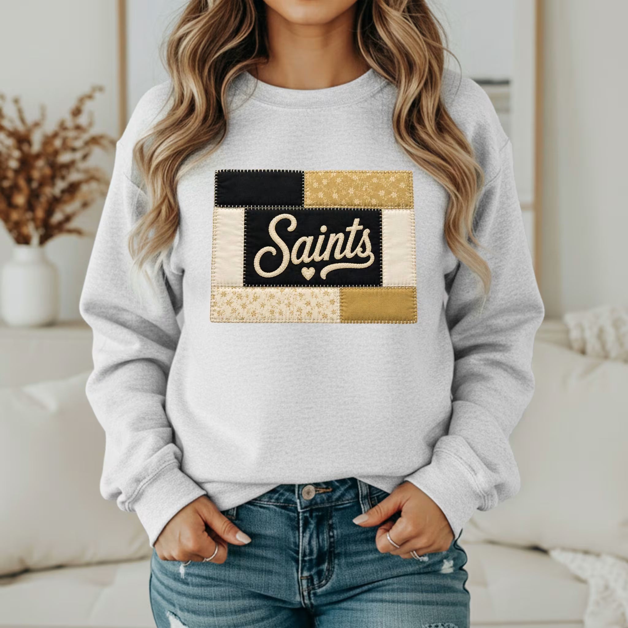 Custom Team Inspired Patchwork Sweatshirt