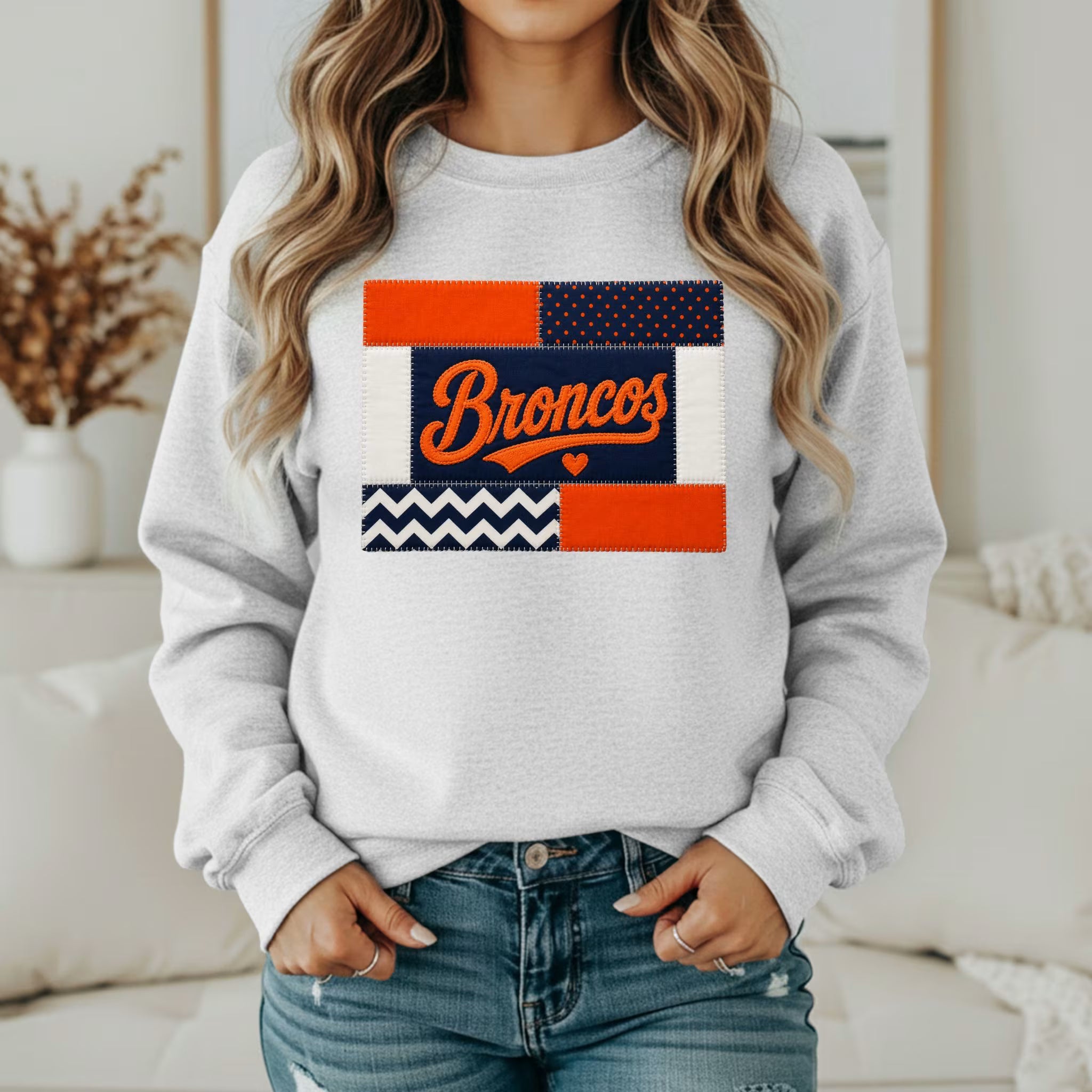Custom Team Inspired Patchwork Sweatshirt