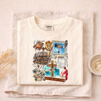 Jesus Got Me Christian T-Shirt with inspirational graphics on a cream background.