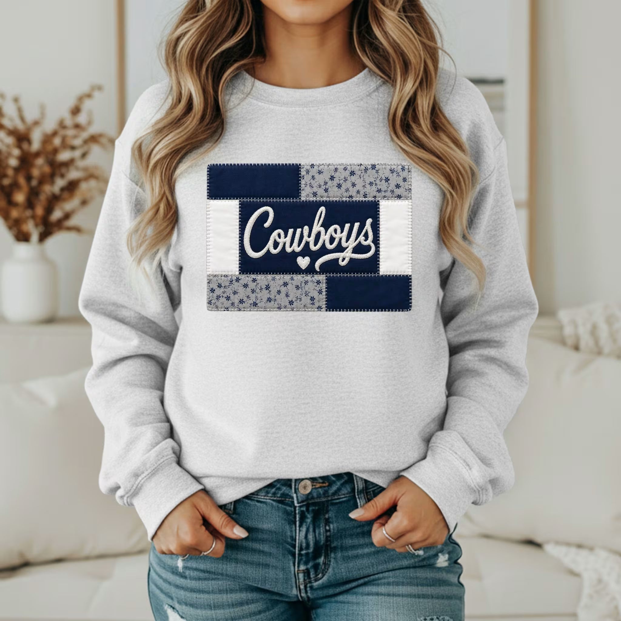 Custom Team Inspired Patchwork Sweatshirt
