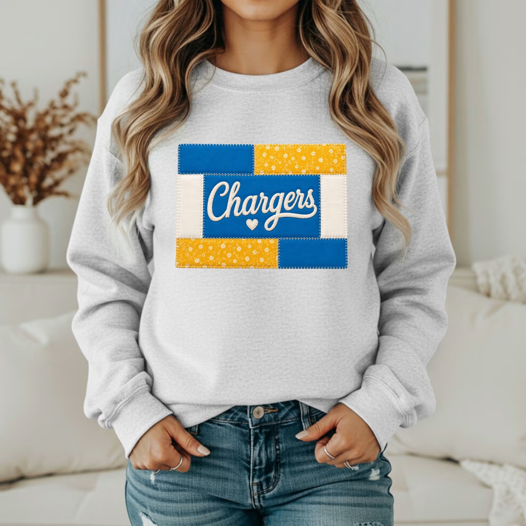 Custom Team Inspired Patchwork Sweatshirt