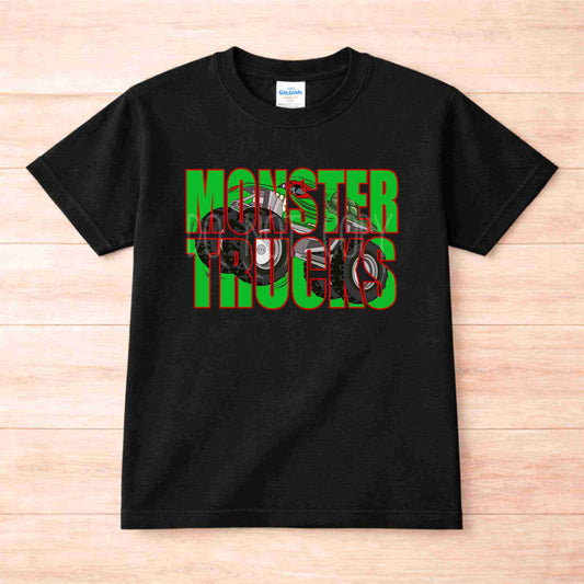 Monster Trucks Youth Red | Shirt - Becca's Banging Designs LLC