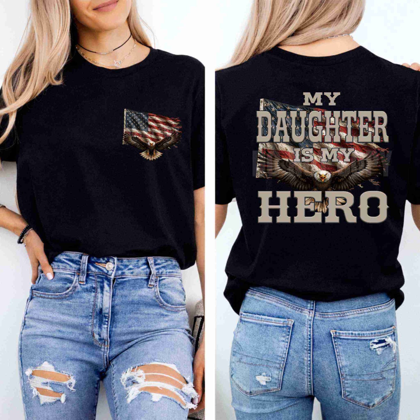 My Hero Shirt – Patriotic Family Gift Tee 🇺🇸 - Becca's Banging Designs LLC