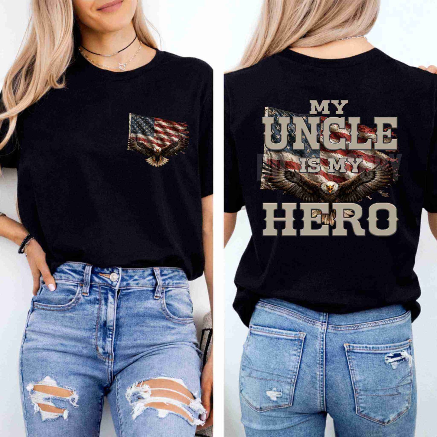 My Hero Shirt – Patriotic Family Gift Tee 🇺🇸 - Becca's Banging Designs LLC