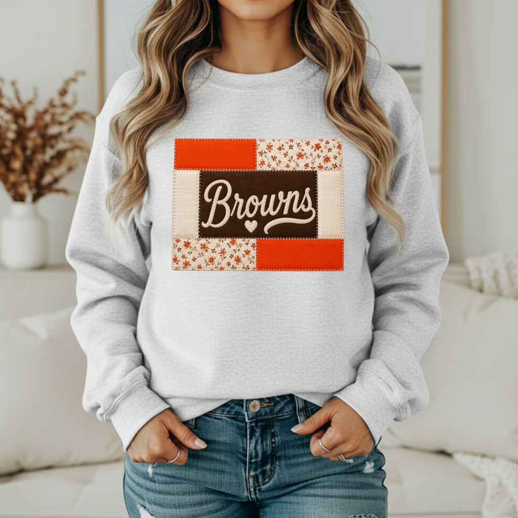Custom Team Inspired Patchwork Sweatshirt