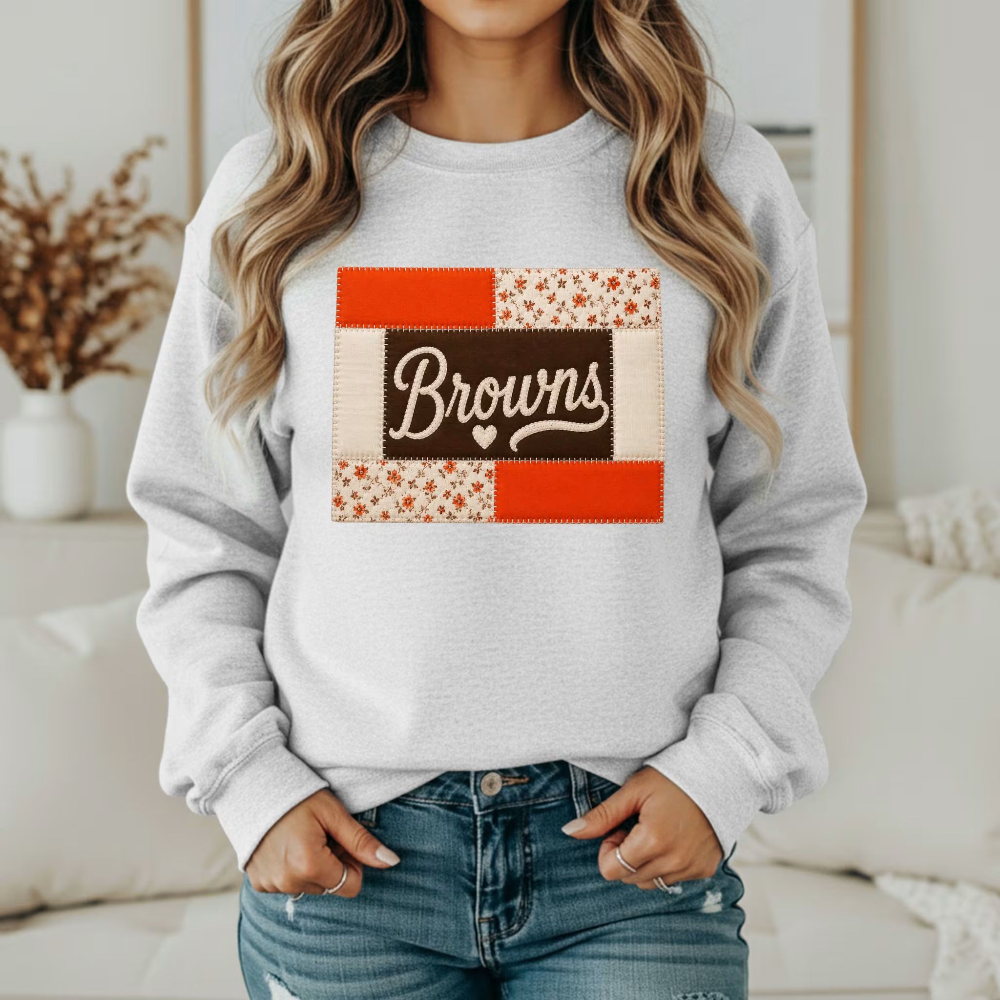 Custom Team Inspired Patchwork Sweatshirt