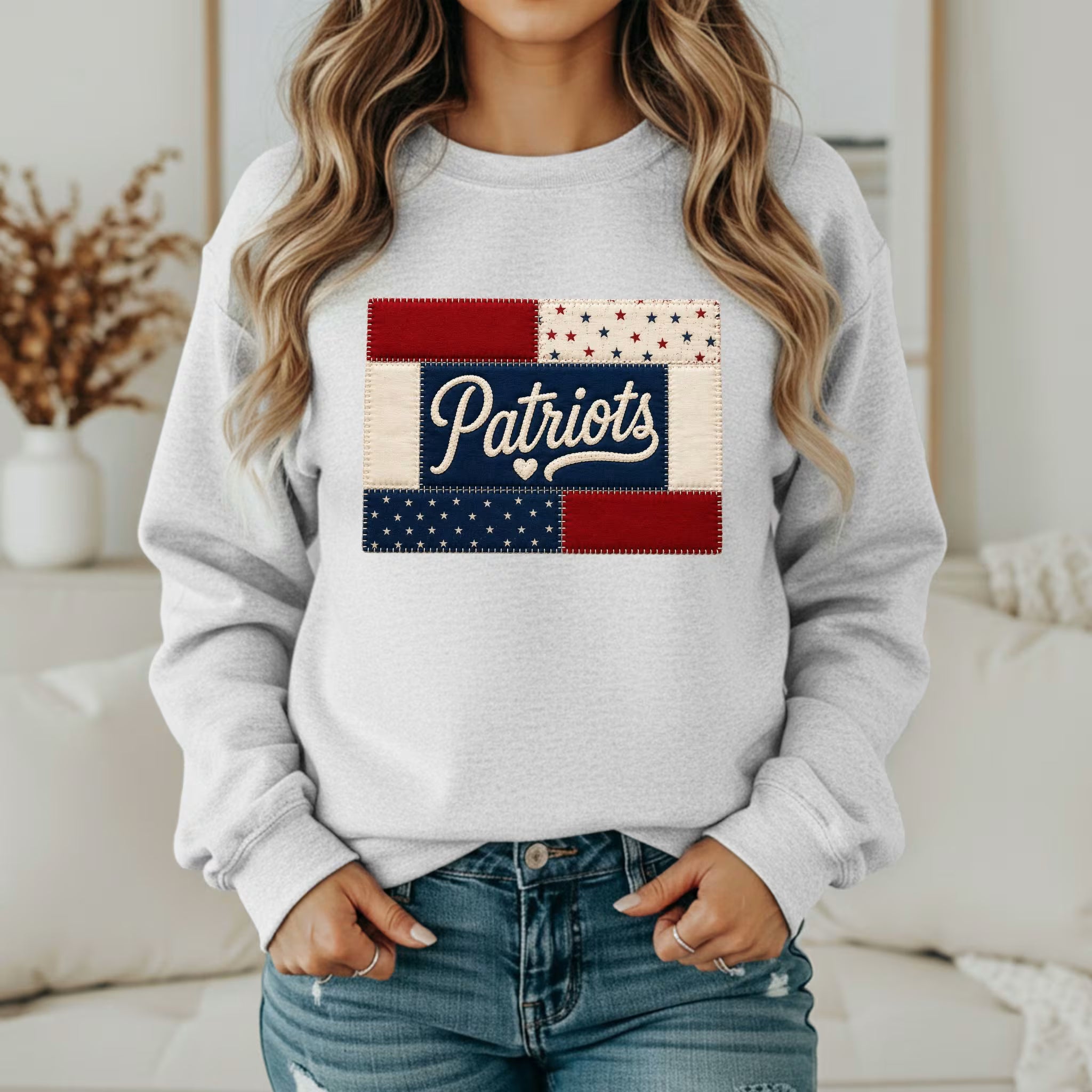 Custom Team Inspired Patchwork Sweatshirt