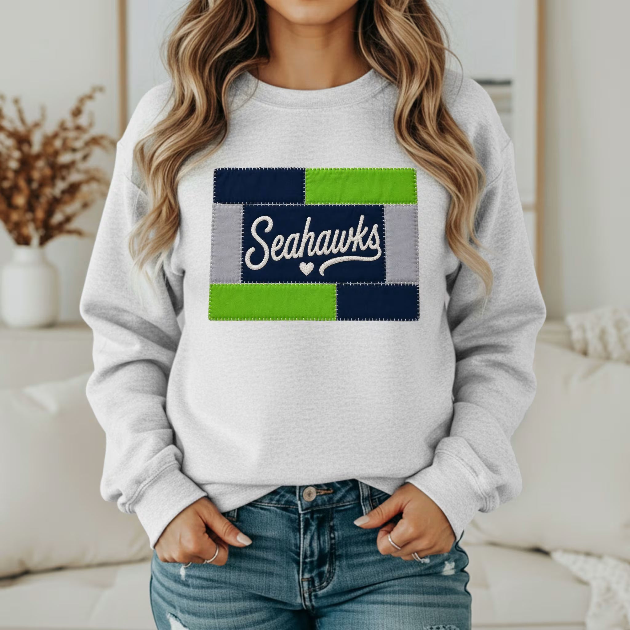 Custom Team Inspired Patchwork Sweatshirt