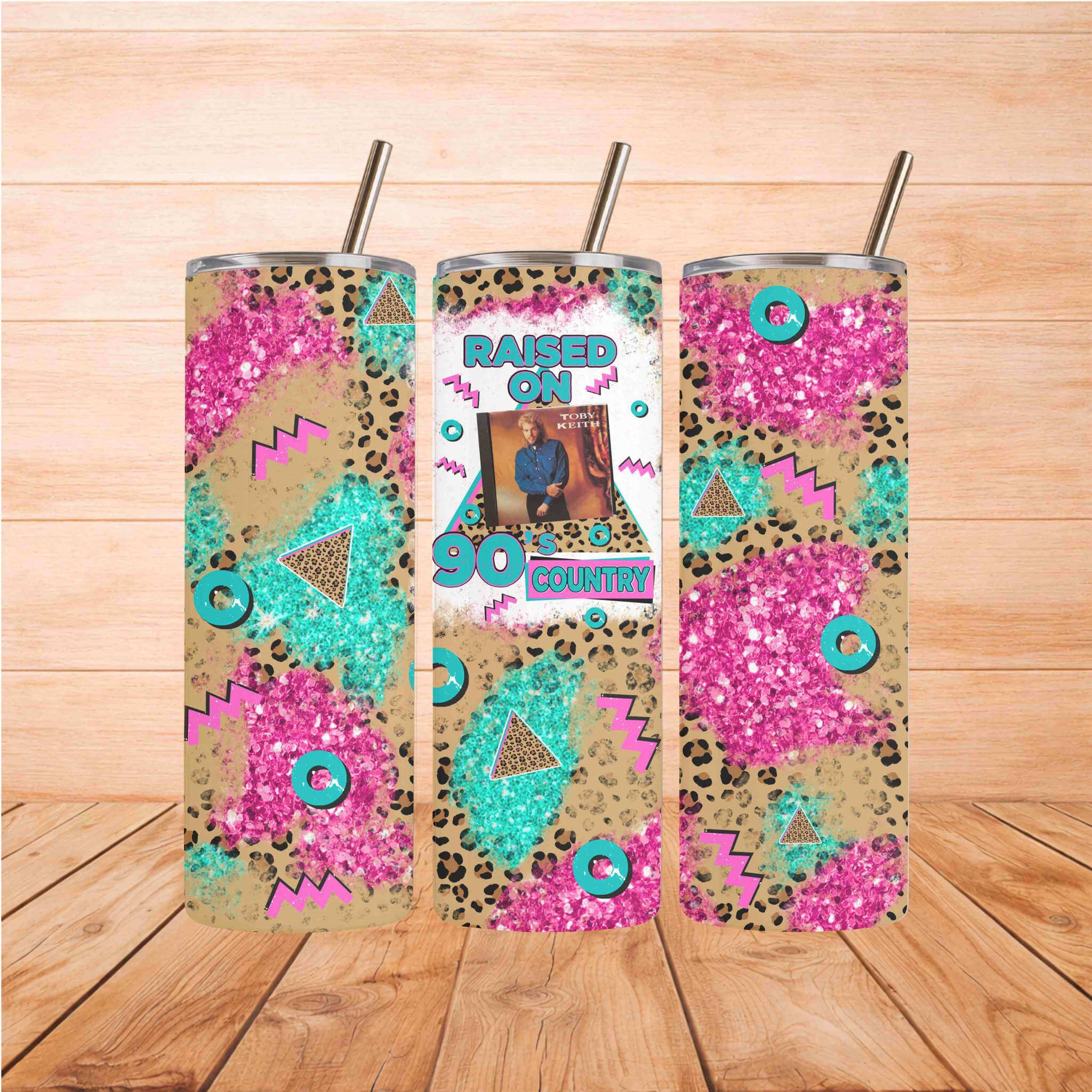 Raised on 90s Country 20oz Tumbler Becca's Banging Designs