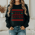 SIX - SEVEN Limited Edition Ugly Christmas Sweatshirt with Unique Sleeve Design – Celebrate in Style! - Becca's Banging Designs