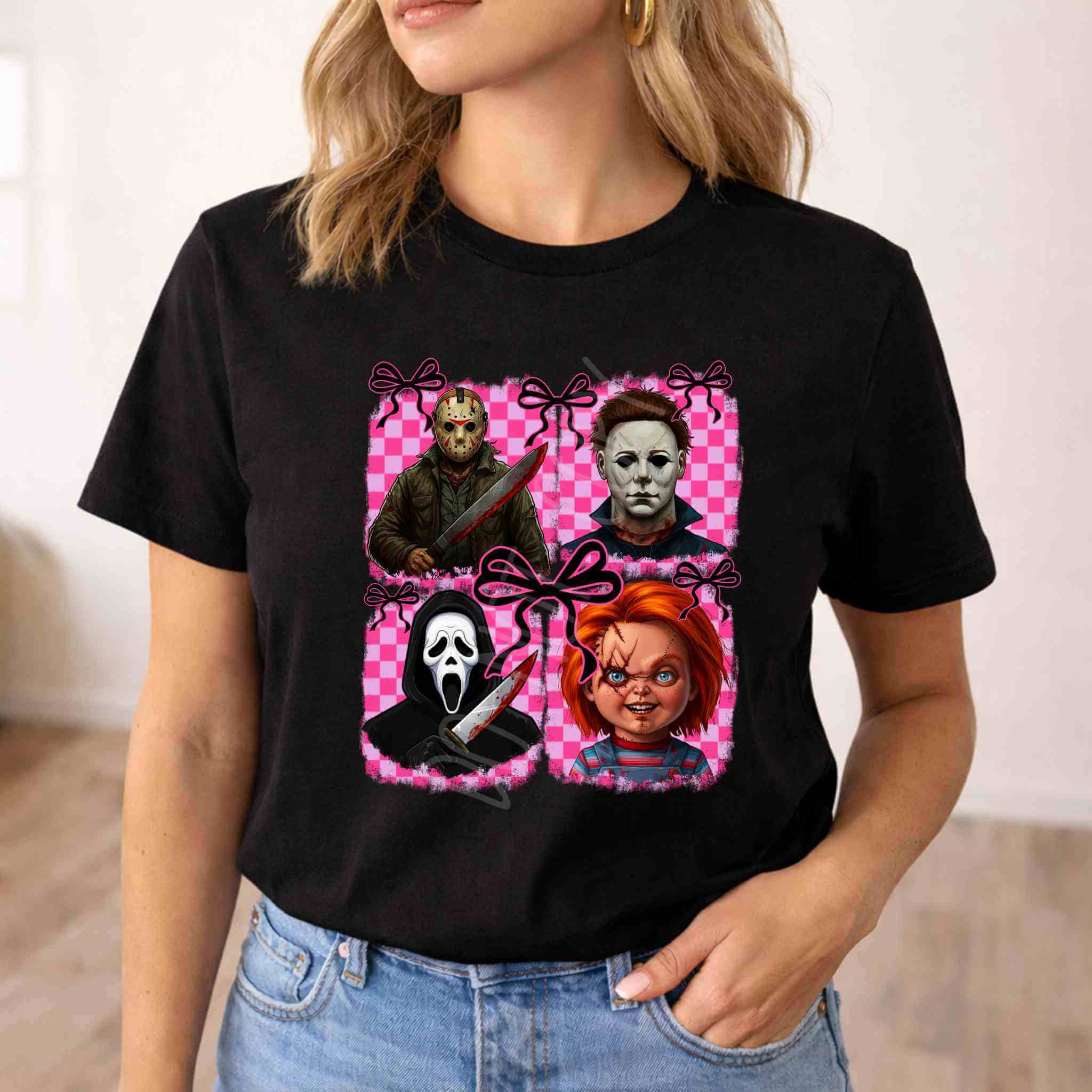 Slasher Horror Icons T-Shirt Becca's Banging Designs