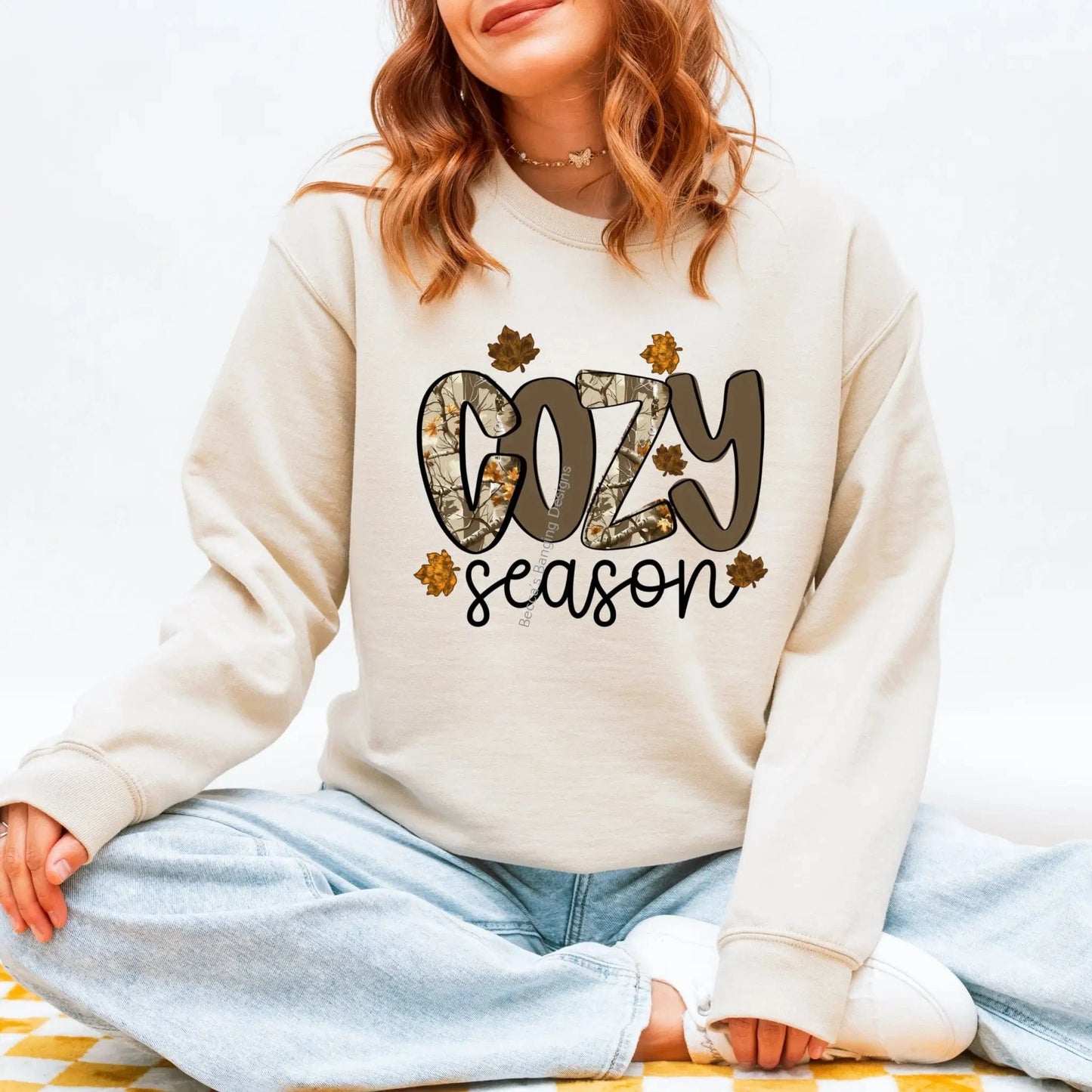Sweatshirt Cozy Season Camo Sweatshirt
