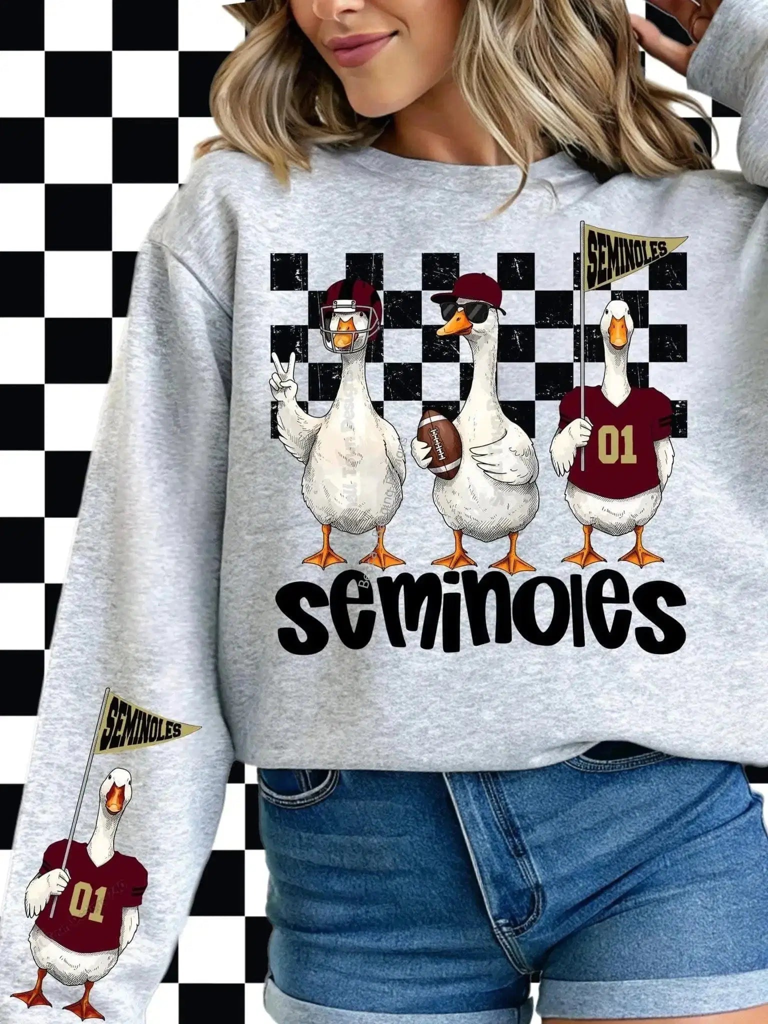 Sweatshirt Funny Goose Seminoles Sweatshirt | Game Day Crewneck | College Spirit Shirt