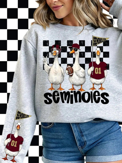 Sweatshirt Funny Goose Seminoles Sweatshirt | Game Day Crewneck | College Spirit Shirt
