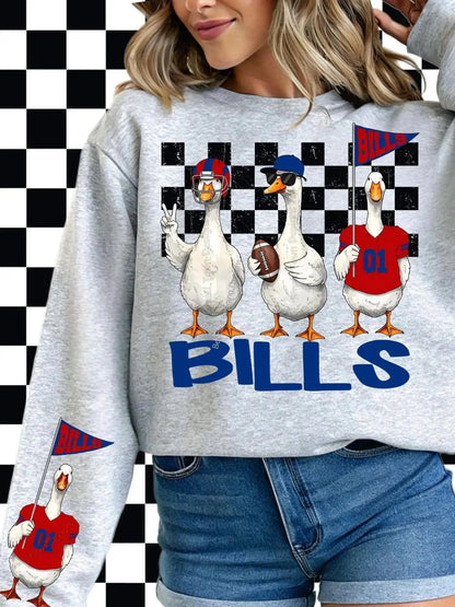 Sweatshirt Funny Goose Sweatshirt | Bills Game Day Crewneck | College Spirit Shirt