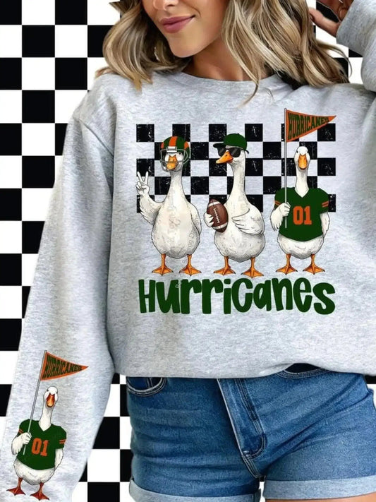 Sweatshirt Funny Goose Sweatshirt | Hurricanes Game Day Crewneck | College Spirit Shirt