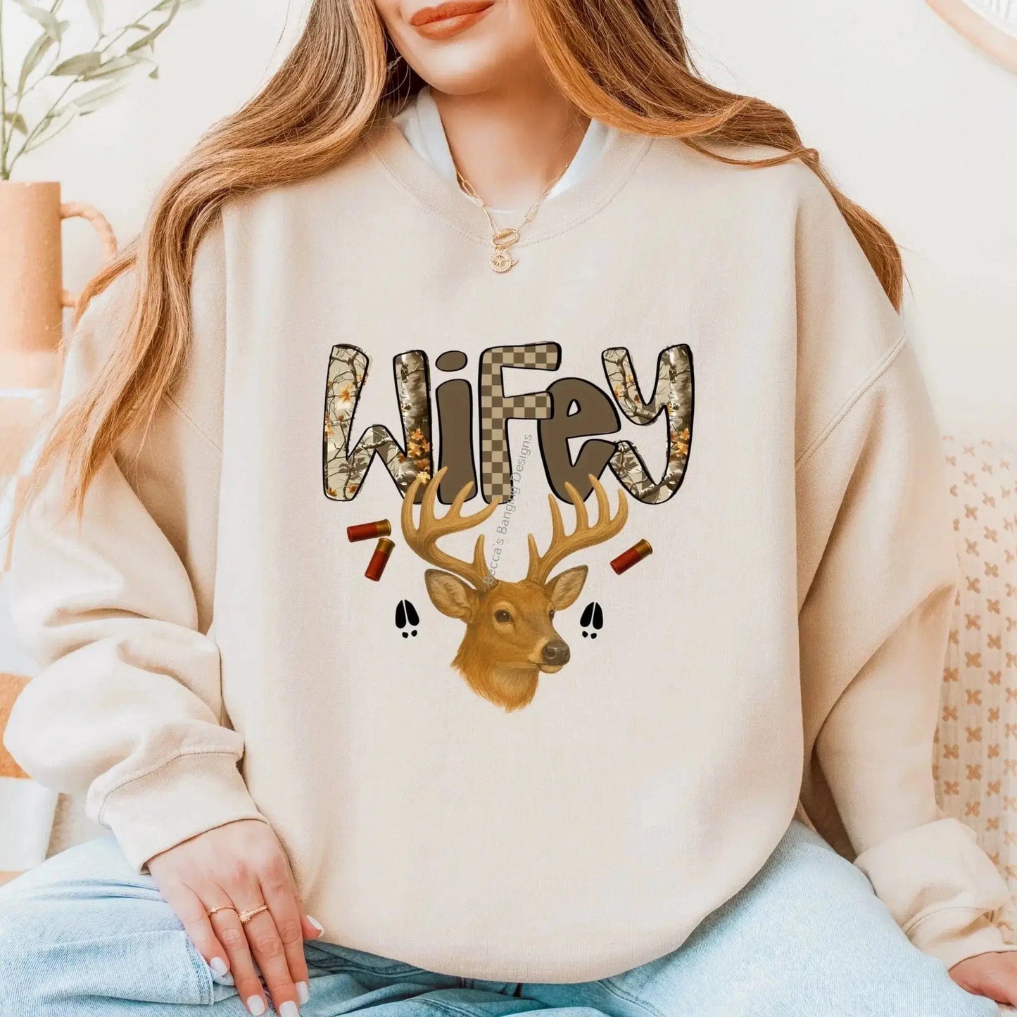 Sweatshirt Rustic Hunting Family Crewnecks