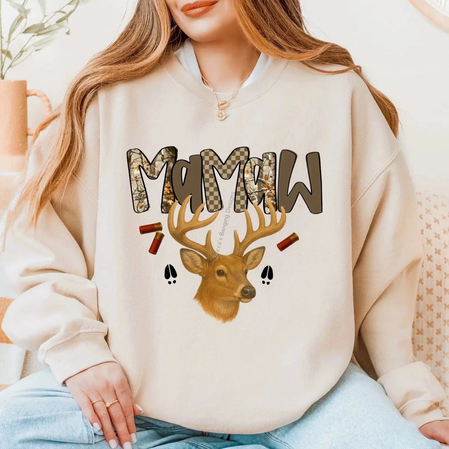 Sweatshirt Rustic Hunting Family Crewnecks