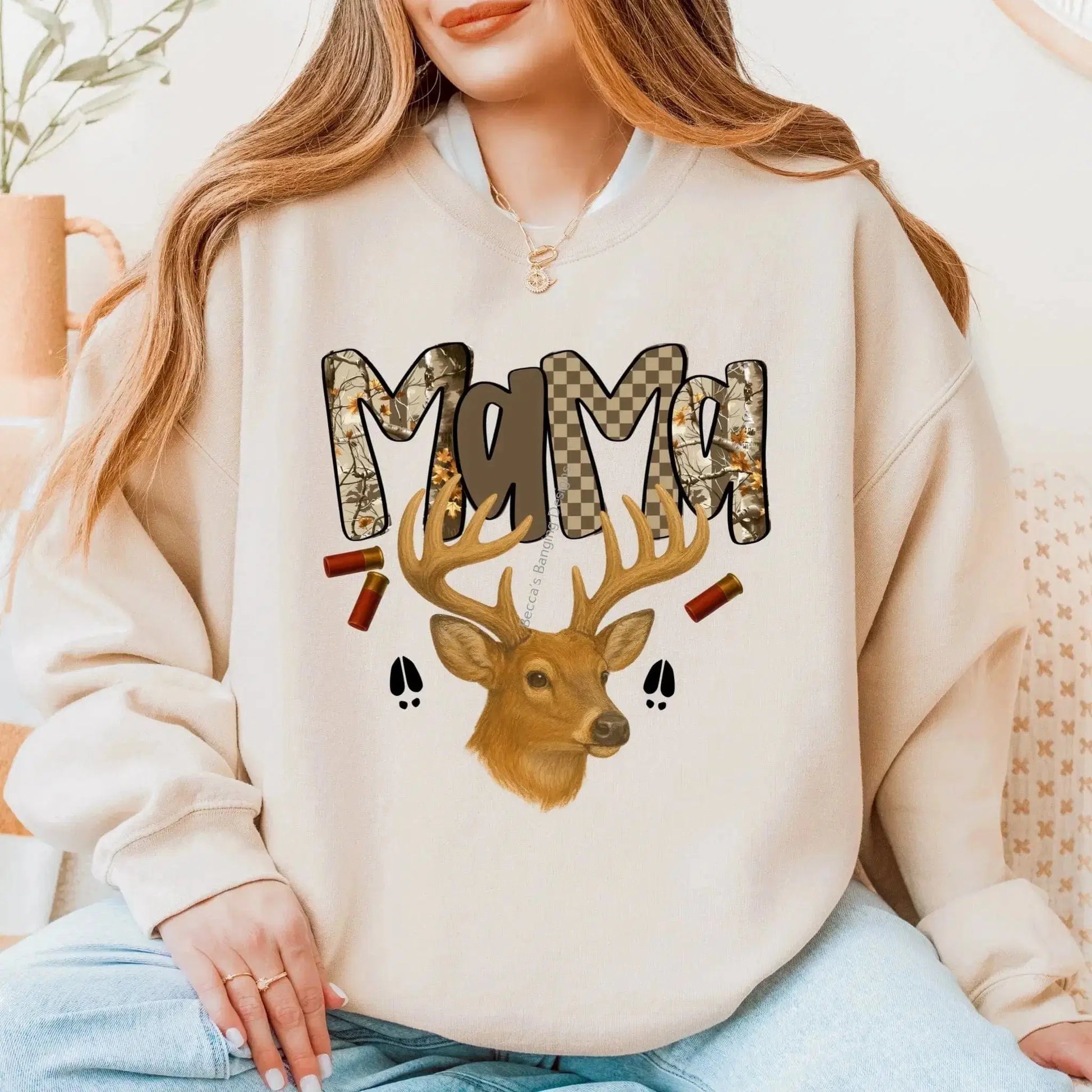 Sweatshirt Rustic Hunting Family Crewnecks