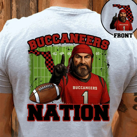 T-Shirt Buccaneers Nation T-Shirt - Tampa Bay Fan Tee for Game Day