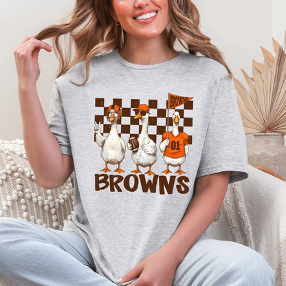 T-Shirt Funny Goose Browns T-Shirt | Game Day Tee | NFL Spirit Shirt