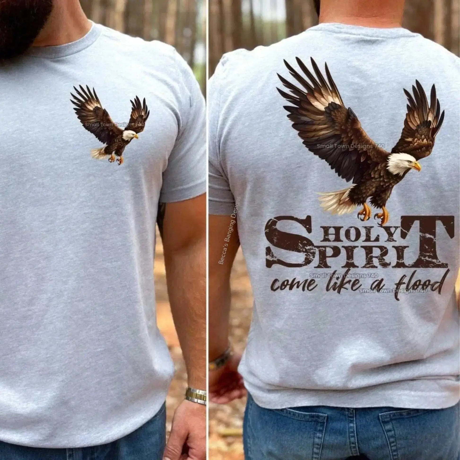 T-Shirt Holy Spirit Eagle T-Shirt | Christian Faith Graphic Tee for Men & Women