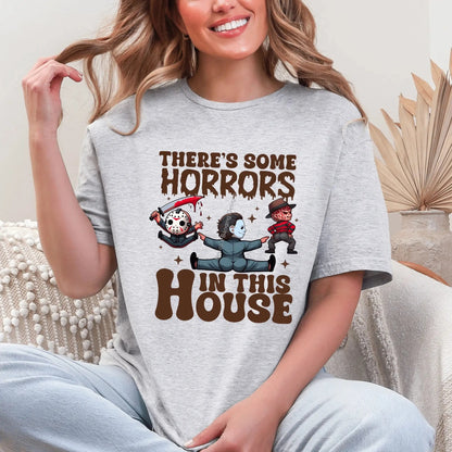 T-Shirt There’s Some Horrors Tee – Funny Halloween Horror Shirt