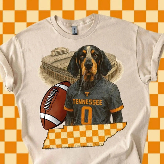 T-Shirt Volunteers Smokey T-Shirt - Vols Mascot Dog Game Day Tee for Tennessee Football Fans