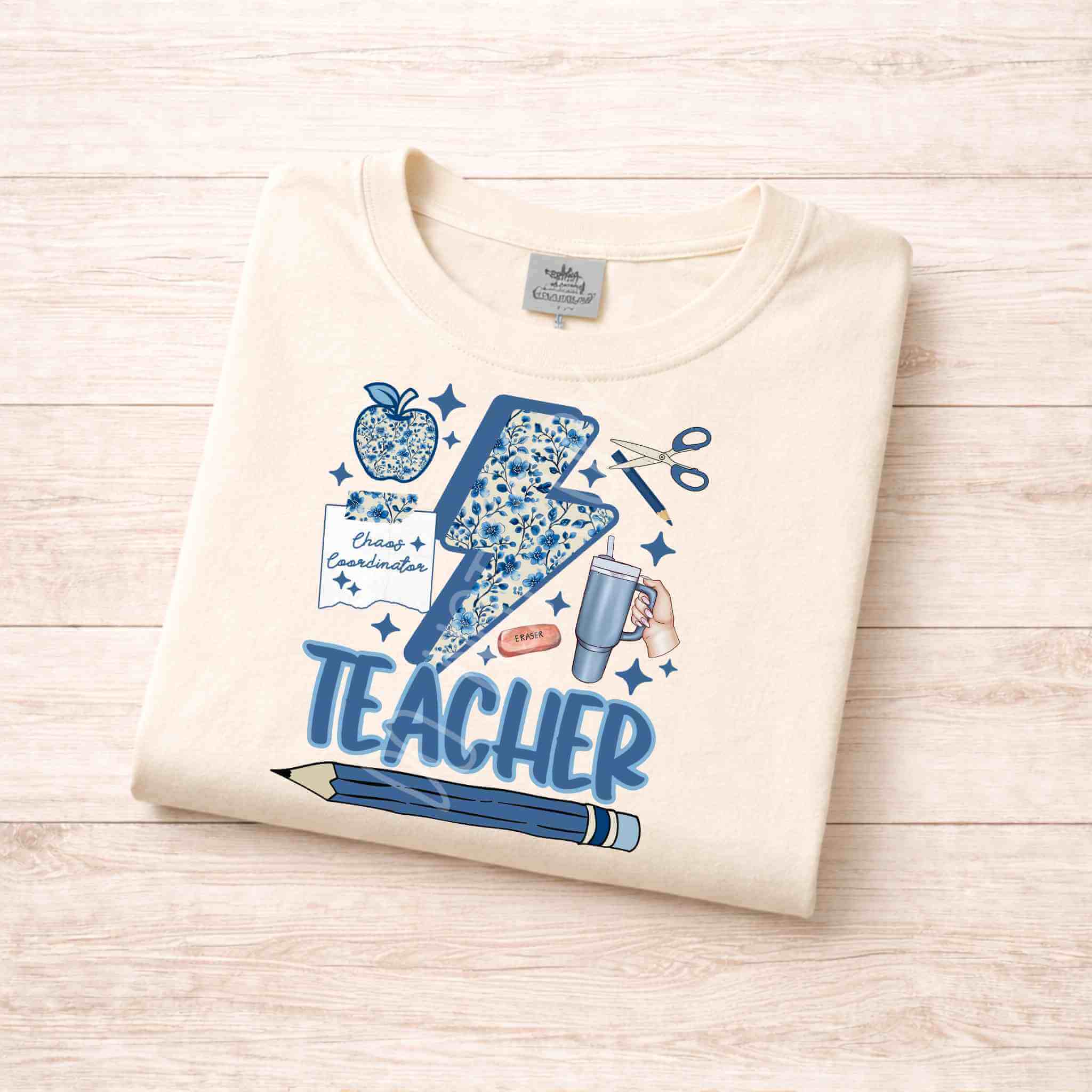 Teacher Lightning Bolt T-Shirt Becca's Banging Designs