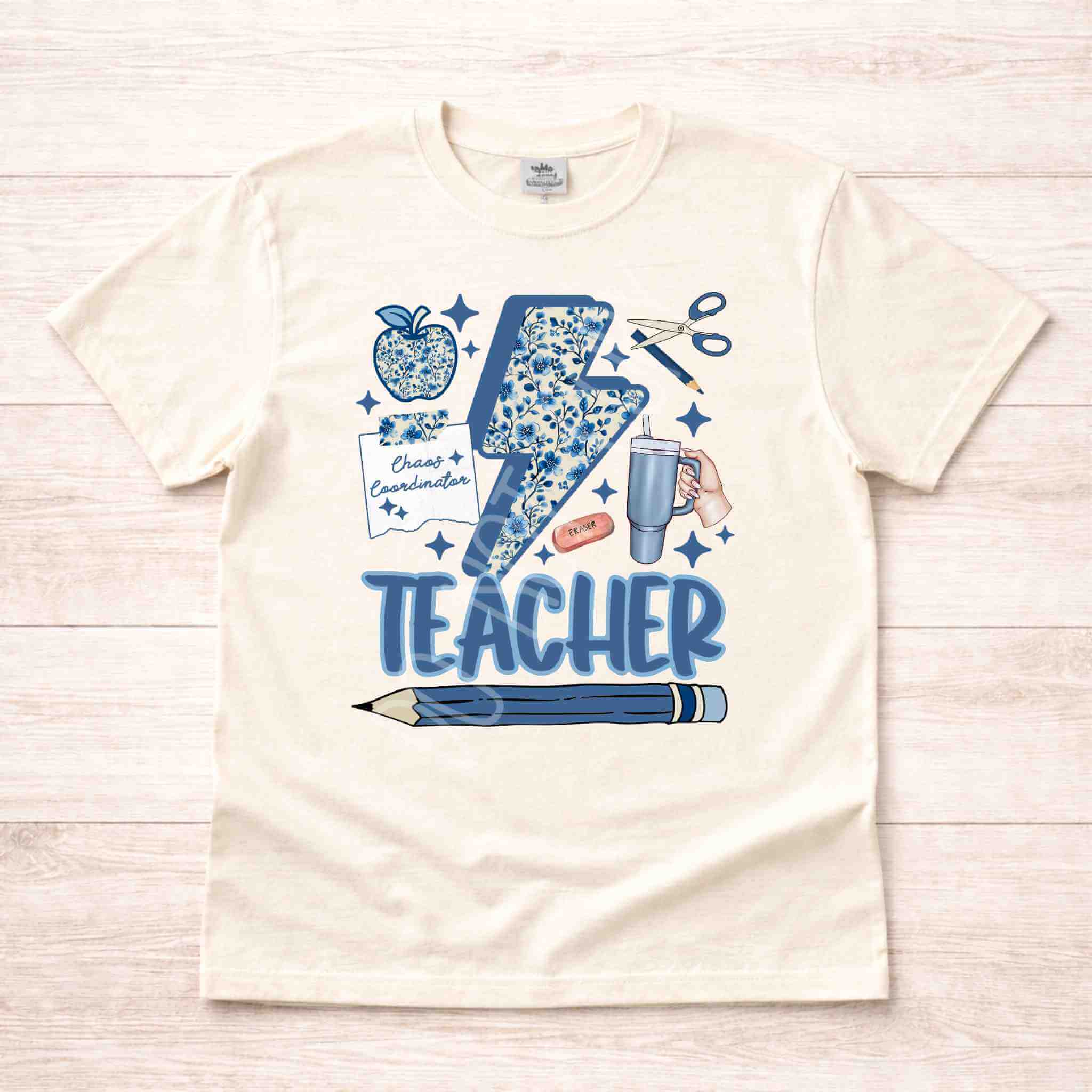 Teacher Lightning Bolt T-Shirt Becca's Banging Designs