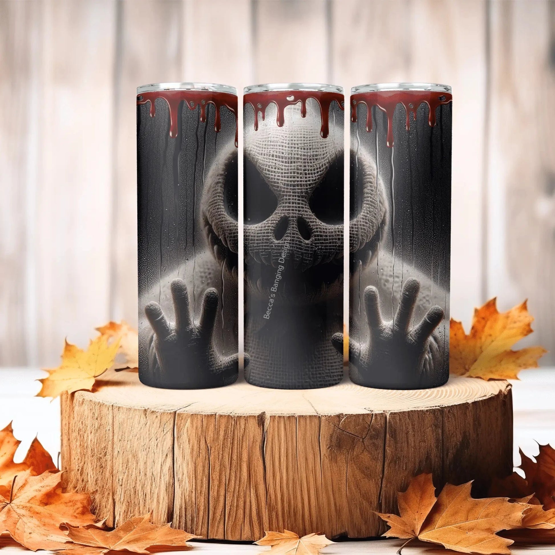 Tumbler Creepy Skellington Tumbler | Nightmare Before Christmas Halloween Cup