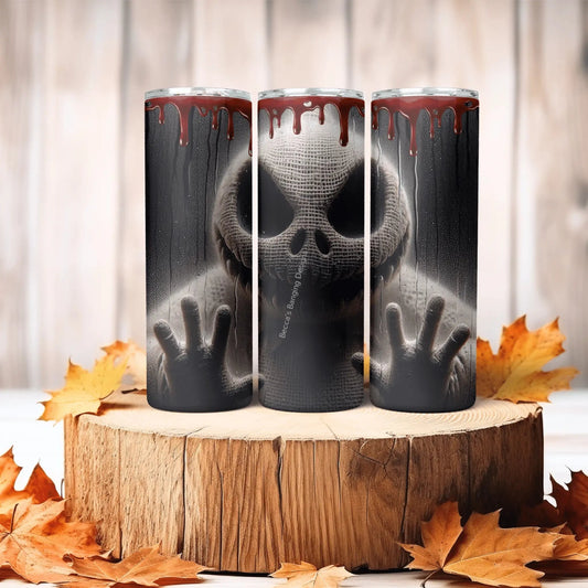 Tumbler Creepy Skellington Tumbler | Nightmare Before Christmas Halloween Cup