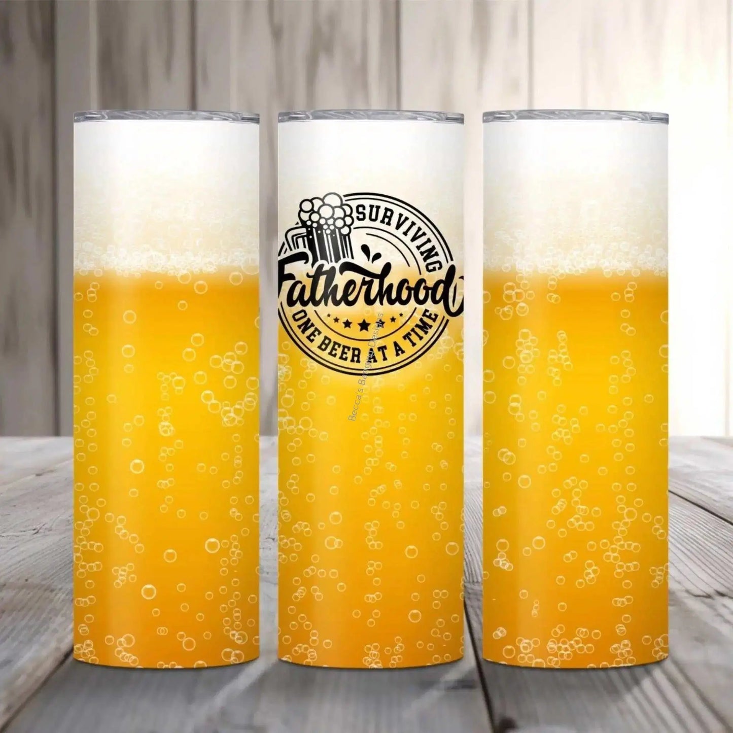 Tumbler Fatherhood Beer Tumbler | Surviving Fatherhood One Beer at a Time Cup